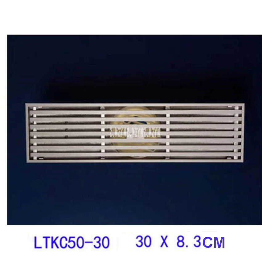 JLTKC50-30 Shower Floor Drain 30*8.3cm Rectangular Anti-odor Waste Household Bathroom Water Strainer | Обустройство дома