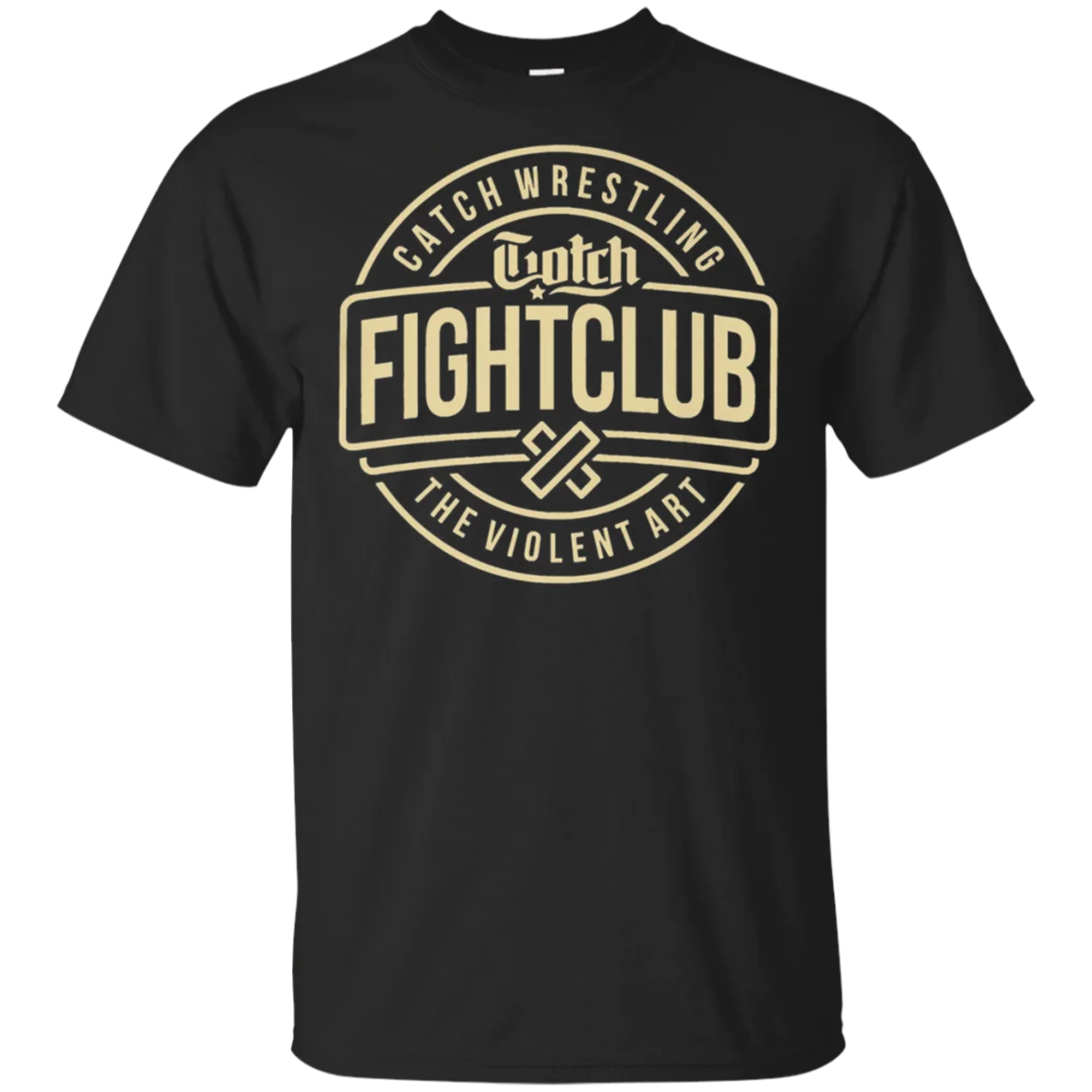 Мужская короткая футболка Catch Fighting Club черная новая модная мужская высокого