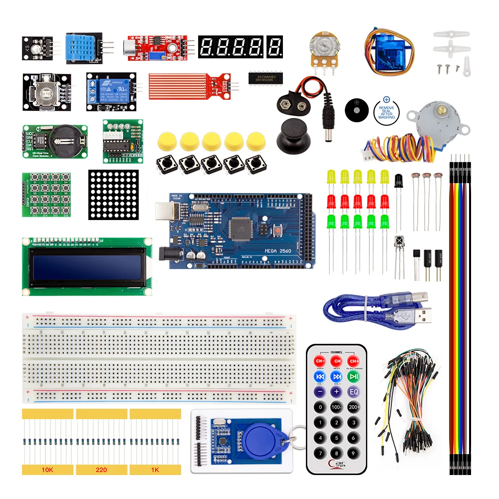 МЕГА 2560 r3 стартовый набор мотор сервопривод RFID ультразвуковое реле lcd для ARDUINO UNO