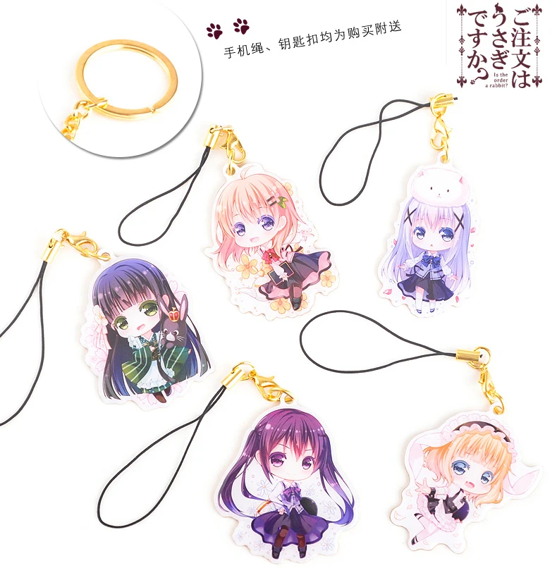 Является ли заказ кроликом? Hoto Kokoa Kafuu Chino Tedeza Rize Ujimatsu Chiya Kirima Sharo милый