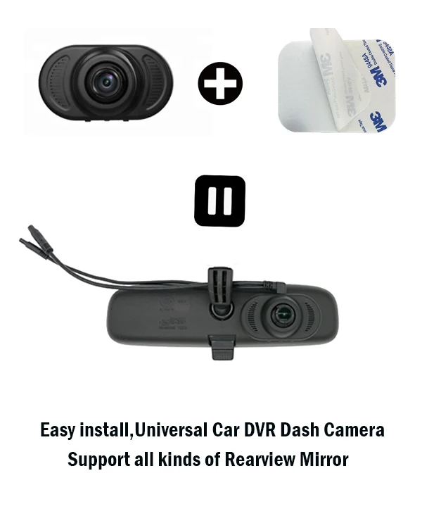 Автомобиль Скрытая DVR камера Full HD 1080p wi fi мини регистраторы зеркало заднего вида