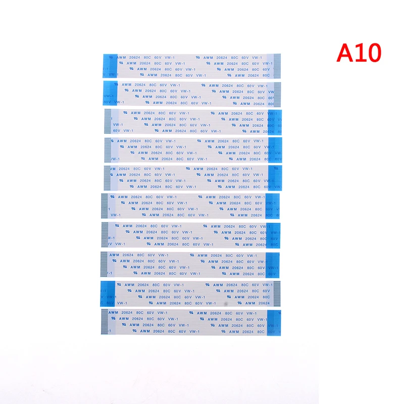 10PCS FPC Ribbon Flexible Flat CABLE PITCH 0.5MM 100MM 4P 6P 8P 10P 12P 16P 20P 30P 40P FFC WIRE 6/10/12/16/20/30/40 pin | Обустройство