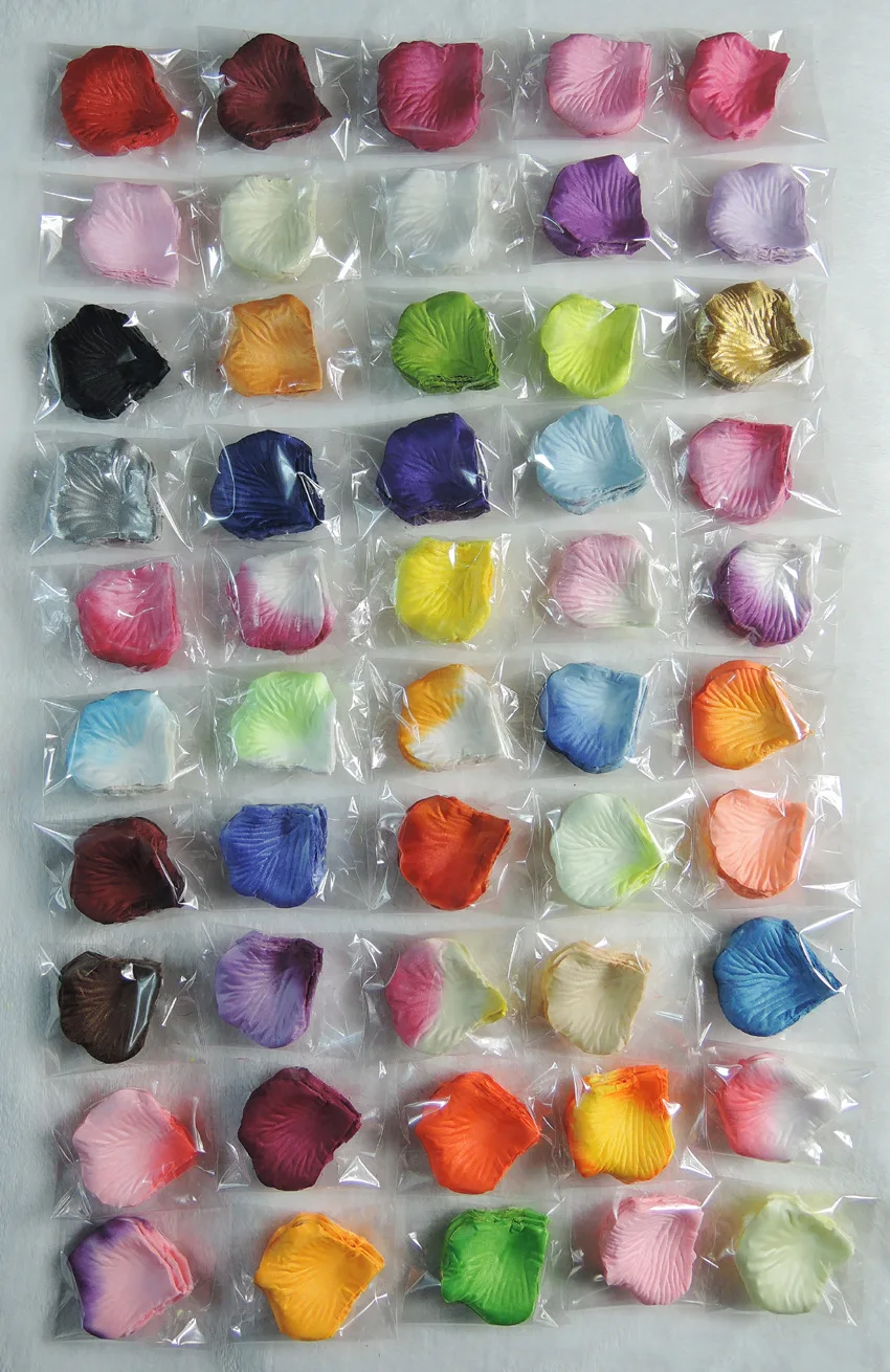 200 шт./лот искусственные шелковые лепестки роз из шелка с лепестками на день