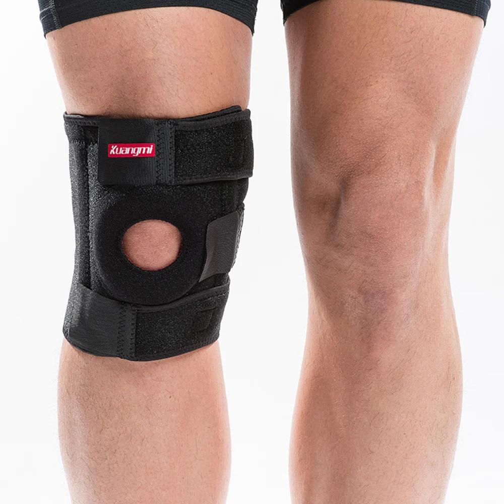 Kuangmi наколенника Поддержка спортивные наколенники Баскетбол открытым коленной