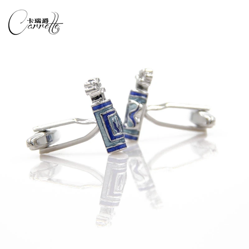 

Fun golf bags creative modeling cufflinks French cuff nail KLJ1292