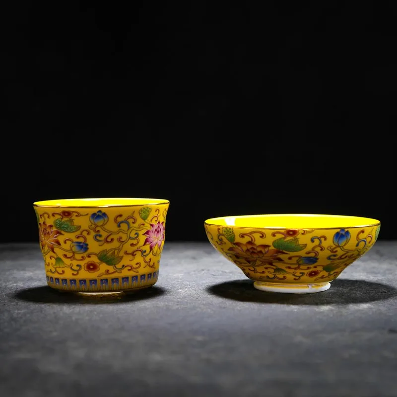 Винтажный Чайный фильтр Qianlong в китайском дворцовом стиле с цветной эмалью