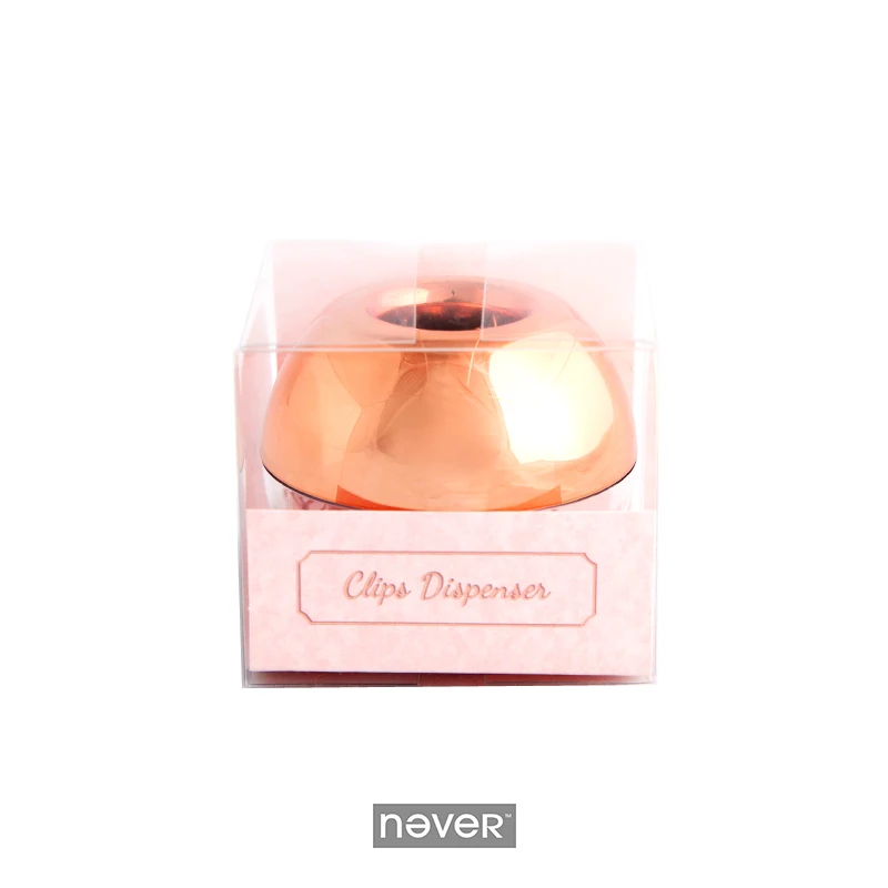 Никогда не розовый золотой цвет металлический зажим для бумаги с магнитной иглой