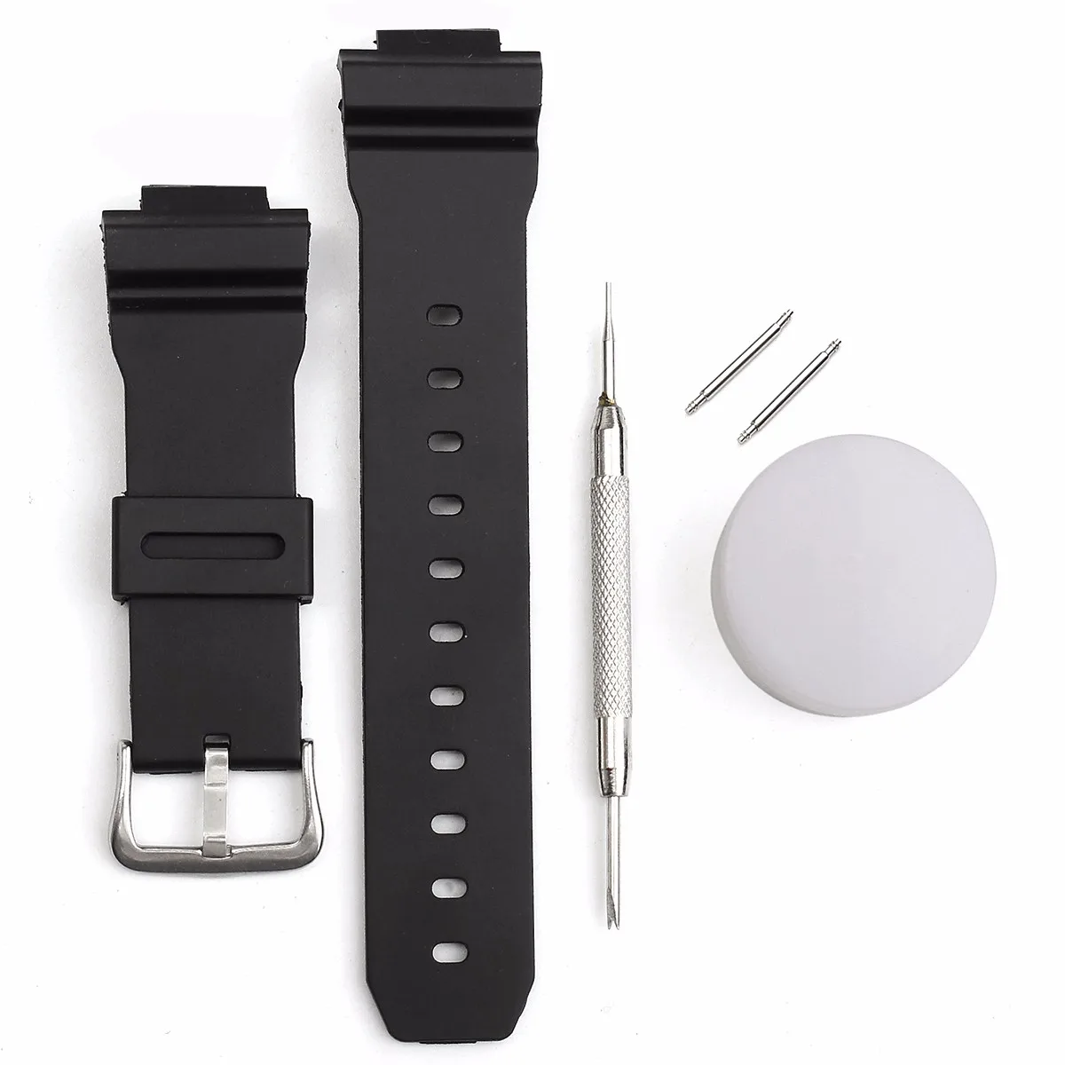 Резиновый ремешок для часов спорта дайвинга 16 мм мужской Силиконовый браслет с