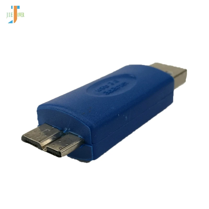 100pcs/lot Standard USB 3.0 Type A Male To USB 3.0 Micro B Male Plug Connector Adapter USB3.0 Converter Adaptor AM To MicroB