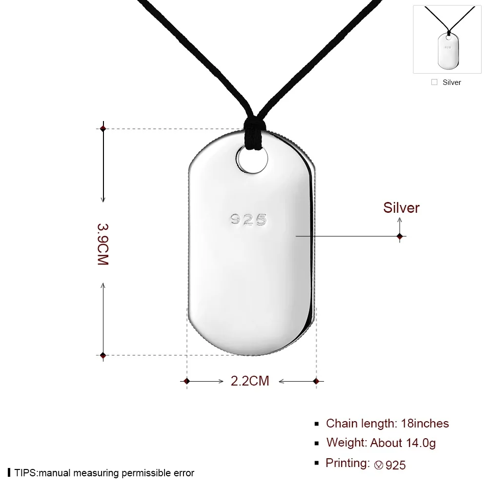 Simple geometric silver pendant 925 sterling DIY necklace accessories lettering | Украшения и аксессуары