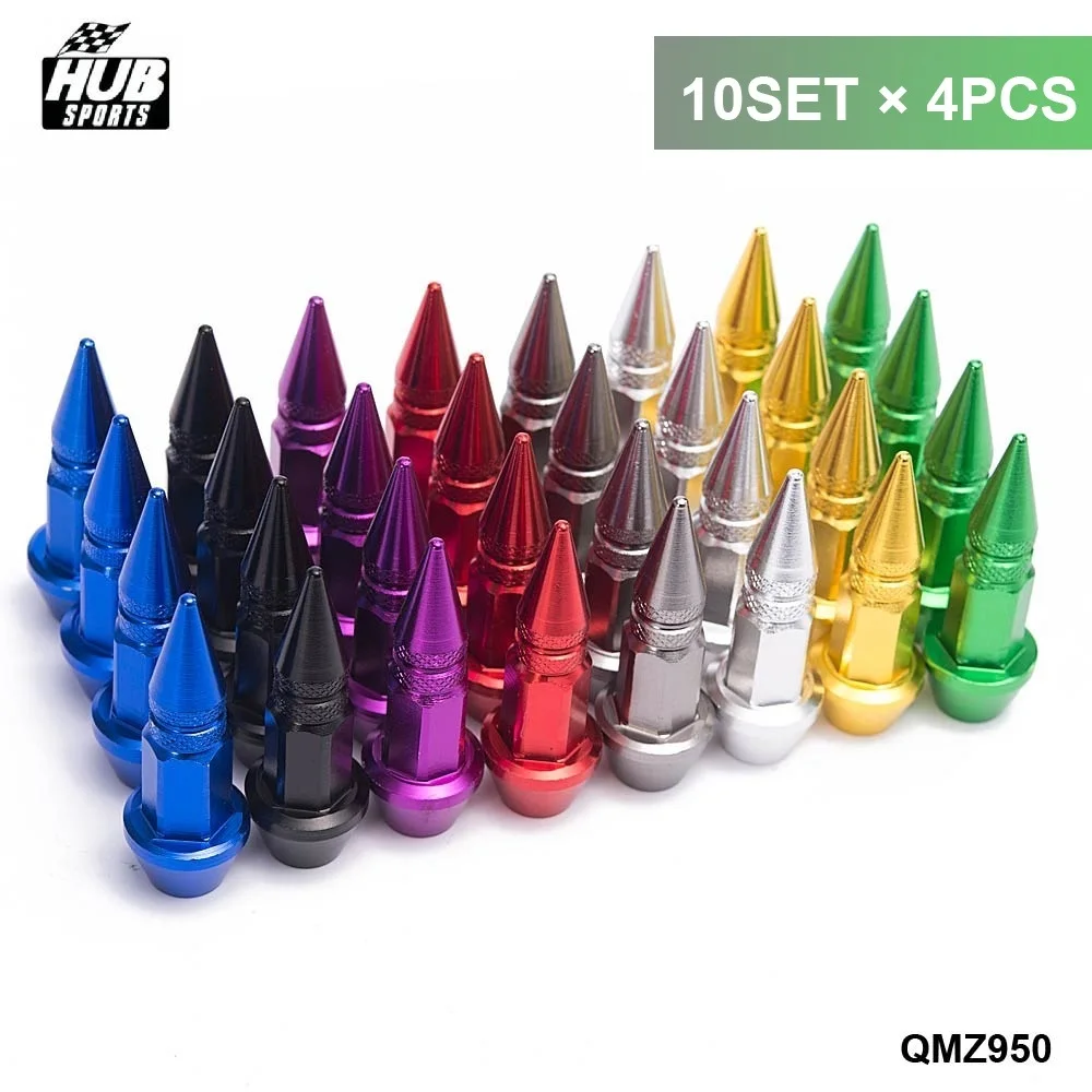 10SET Aluminium Alloy Spike Shape Car Tire Valves Accessories Valve Stem Cap HU QMZ950 10T|aluminum spikes|cap capcap stem |