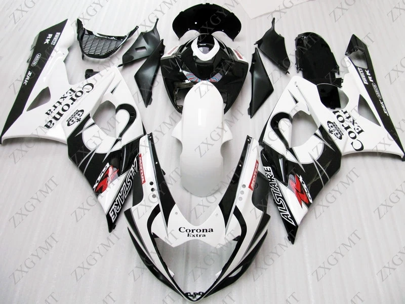 Обтекатели Abs для Suzuki GSXR1000 2005 - 2006 K5 черные белые комплекты кузова 06 | Автомобили и