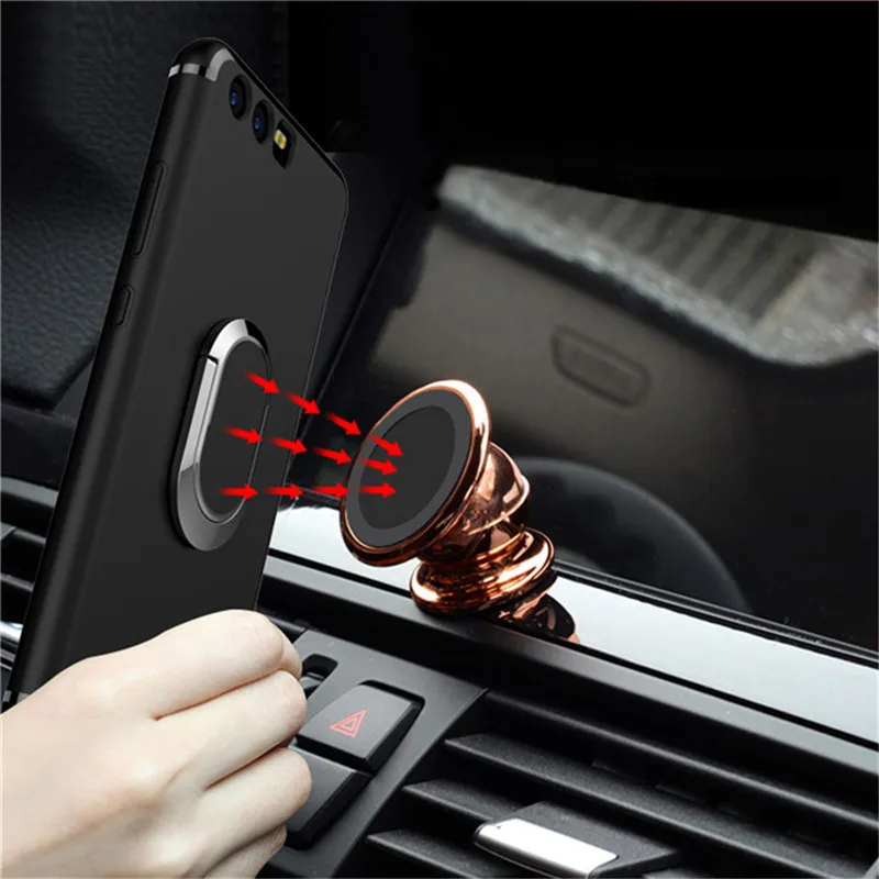 Magnet Finger Ring Case for huawei p20 lite pro mate 20pro Silicone Hard PC Cover With Holder Huawei p10 honor 8 9 10 |
