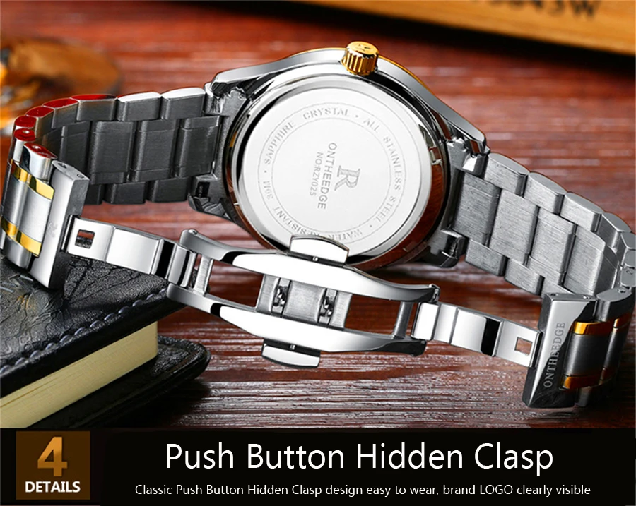 Часы наручные мужские кварцевые классические модные деловые водонепроницаемые