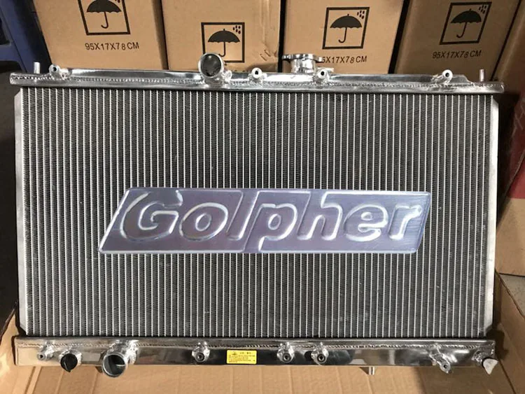 Golpher алюминиевый радиатор для MITSUBISHI Galant VR4 EC5A EC5W 6A13TT 96 03 40 мм CORE 2 рядной|radiator| |