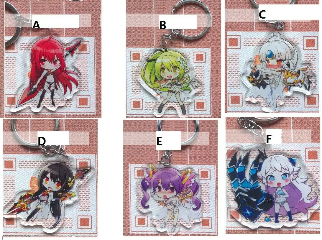 Игра ELSWORD Lu «Холодное сердце» Aisha/Ара в канун акриловый брелок для ключей на фигуре 2-сторонняя 6 см