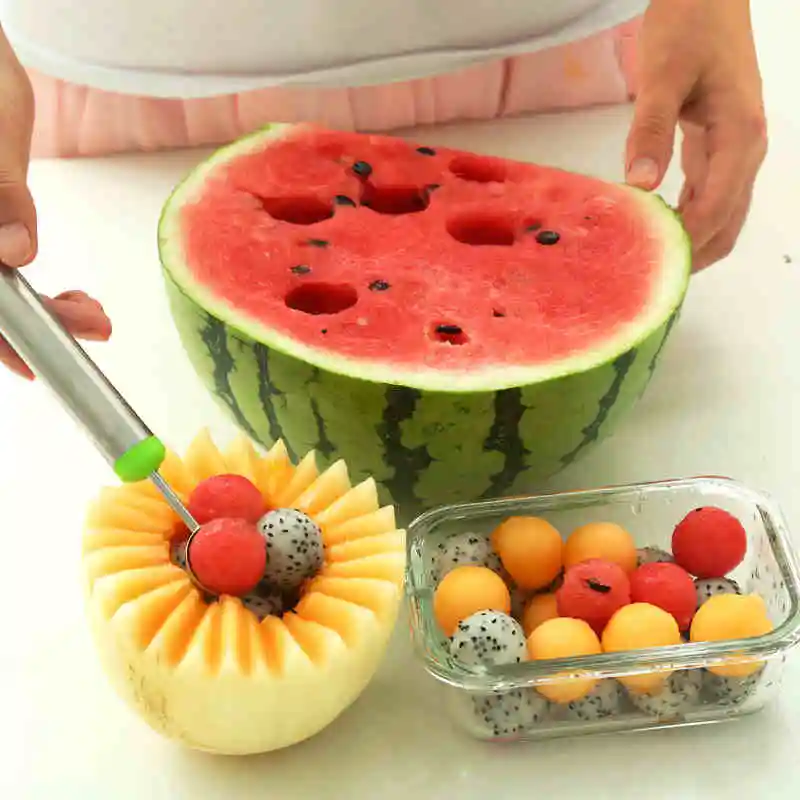 1 шт. двухсторонний Многофункциональный шариковый нож из нержавеющей стали для