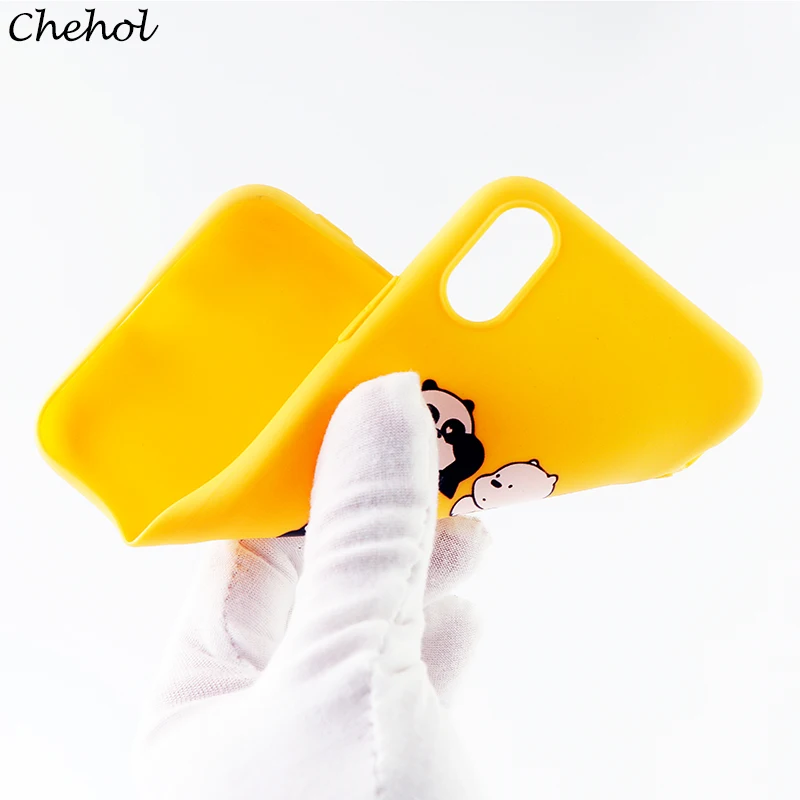 Модный чехол для телефона s iPhone 6 7 8 Plus X XS MAX XR Милая свинья панда Мягкий