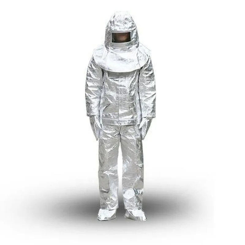 Огнеупорный изоляционный костюм 500 °C высокотемпературный анти-скальдинг излучения защитная одежда защитный изолированный огнеупорный высококачественный костюм DFH001
