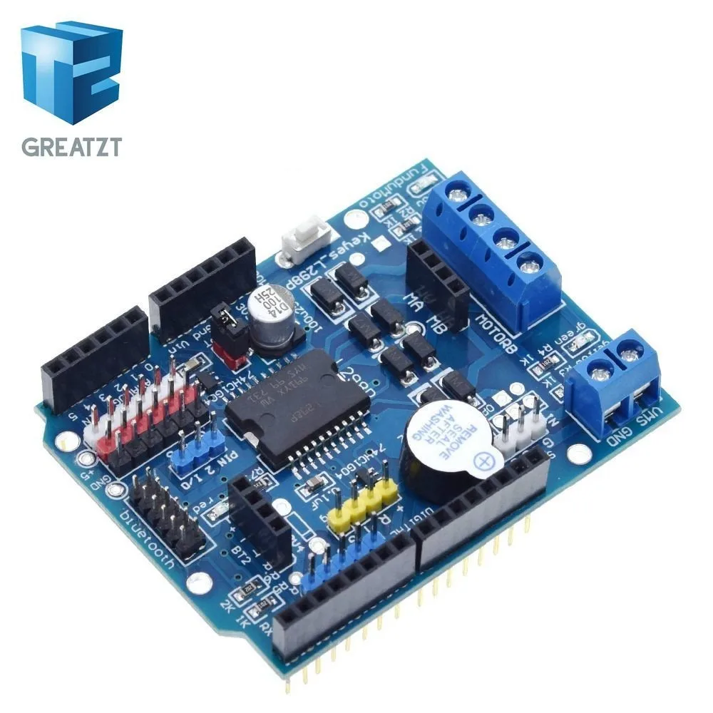 GREATZT L298P контроллер скорости ШИМ двойной драйвер высокой мощности H bridge Bluetooth