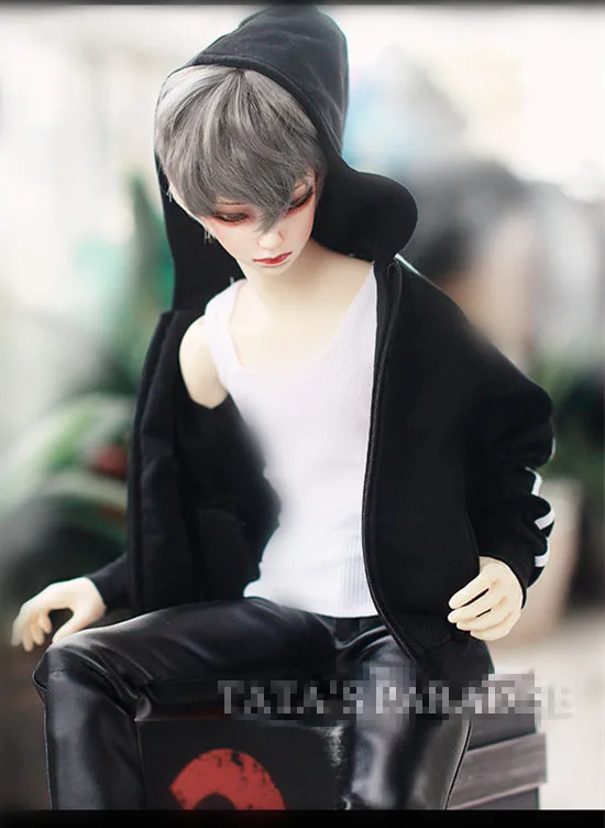 Крутые черные толстовки на молнии для BJD 1/6 YOSD 1/4 1/3 SD17 Uncle SD Doll Clothes CMB71 | Игрушки и