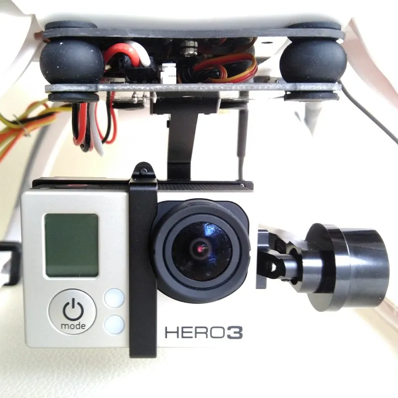 Оригинальный 2 осевой металлический карданный подвес Cheerson для GoPro Hero 3 SJ4000