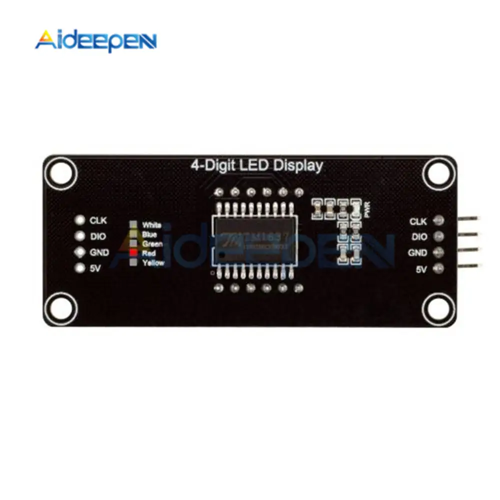 4-значная десятичная Светодиодная трубка TM1637 для Arduino 0 56 дюйма 7 сегментов часы с