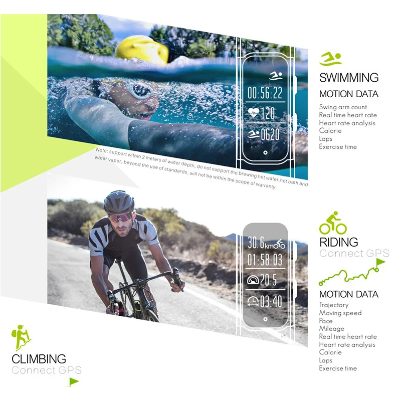 Спортивные Смарт-часы S908 с GPS пульсометром шагомером водонепроницаемые IP68