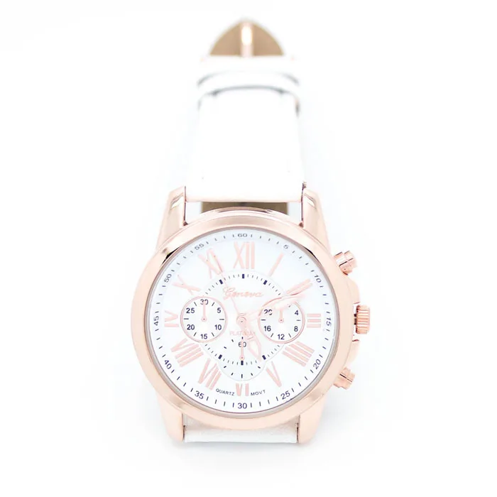 2018 модные повседневные мужские часы женские Женева римские цифры искусственная