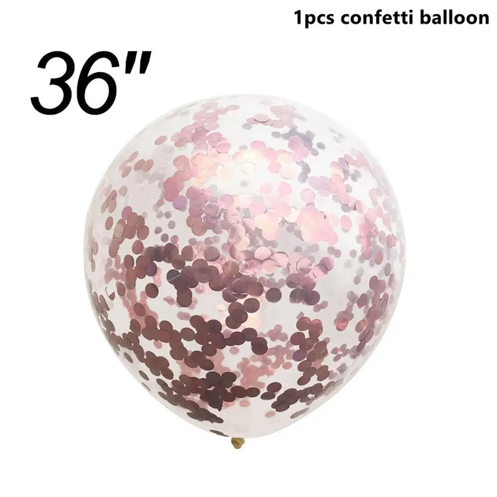 Champagne Balloons Taoup 1 pc 36 дюймов большие прозрачные воздушные шары конфетти с днем рождения's шары Декор Вечеринка предложение Свадьба Круглый баллоны аксессуары - Цвет: Champagne Balloons