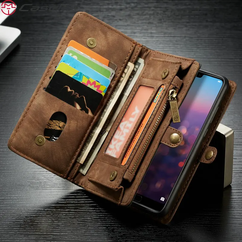 Чехол CaseMe для Huawei P30 lite Mate 20 съемный чехол-кошелек с отделениями карт Pro P20 pro