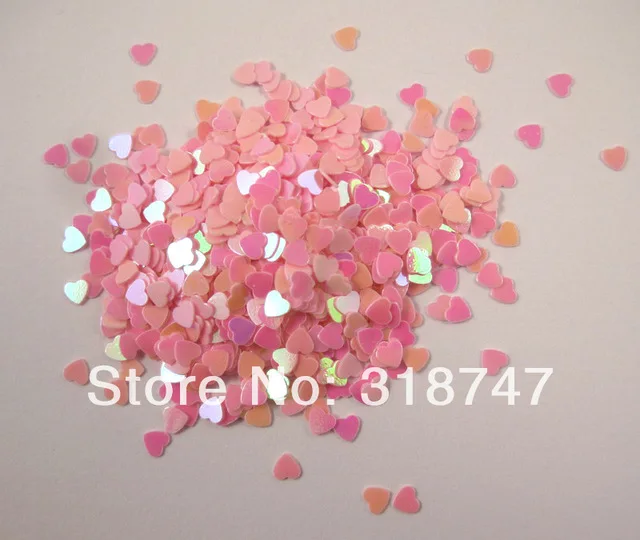 Pink Lucia crafts 20 г/пакет сердце блеск хлопья Радужная чашка блесток DIY ногтей/одежды/Свадебные/вечерние аксессуары ручной работы D0105 - Цвет: Pink