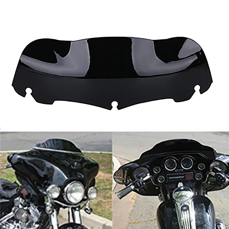 7 &quotчерный волна лобовое стекло для Harley гастроли FLHX FLHT 2014 2015 2016 C/5 | Автомобили и