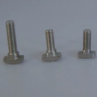 10pcs hammer head t bolts screws nickel plated carbon steel for 45 series t slotted aluminum profile connector