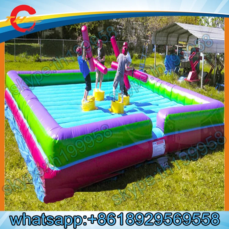 Бесплатная воздушная доставка большая надувная игра-Гладиатор игра на вытирание