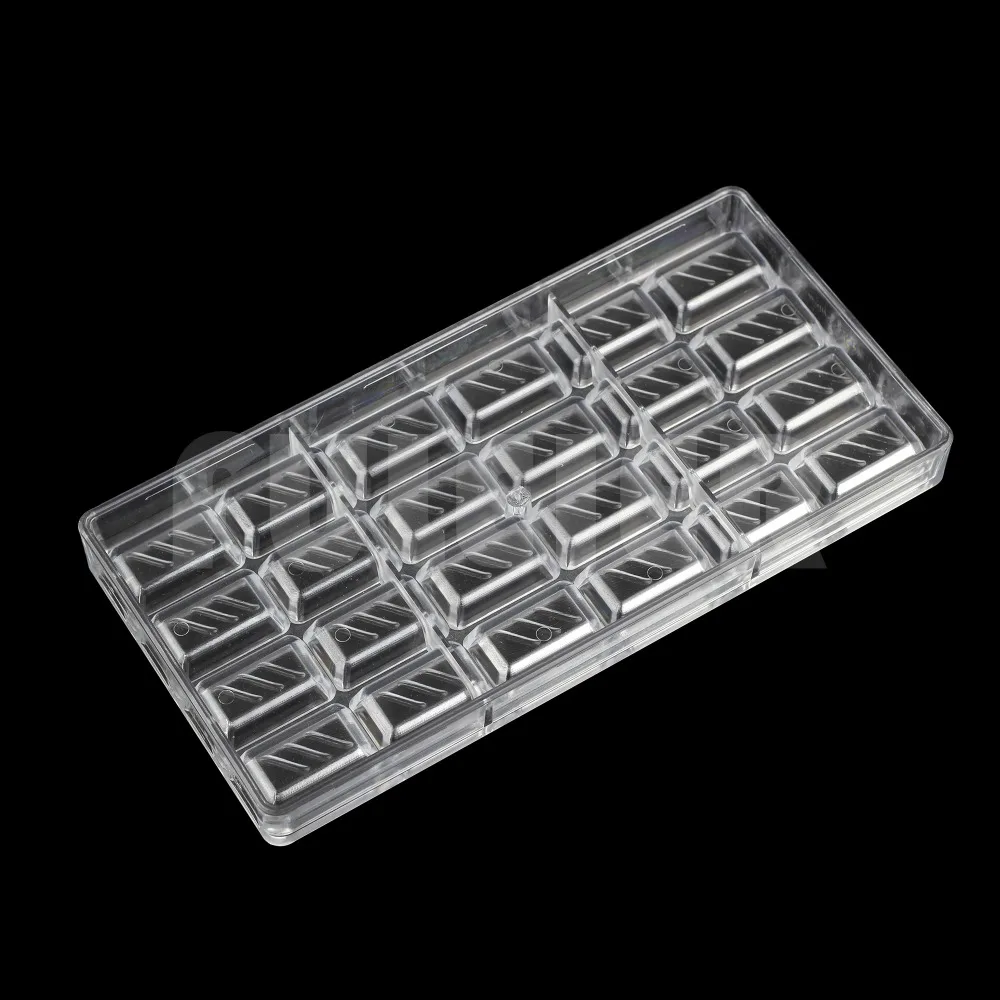 Cuboid поверхность волна Поликарбонат форма для шоколада Сделай Сам кухонные