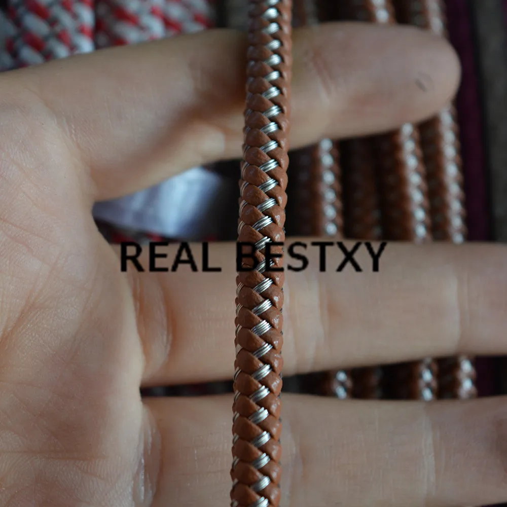 Плетеные Кожаные стальные проволочные шнуры 5 м/лот металлическая проволочная