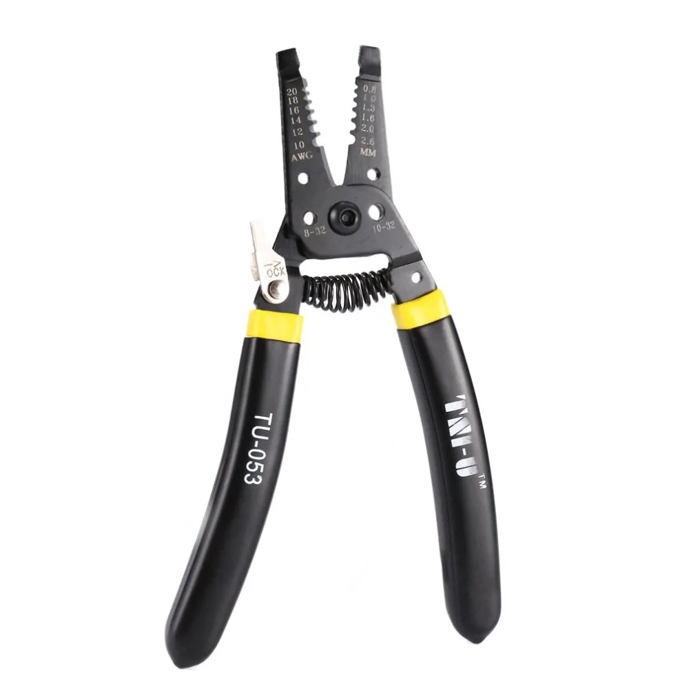 2018 New TU-053 High Quality Cable Wire Stripper Cutter Crimper Automatic Multifunctional TAB Terminal Crimping Plier Tools | Инструменты