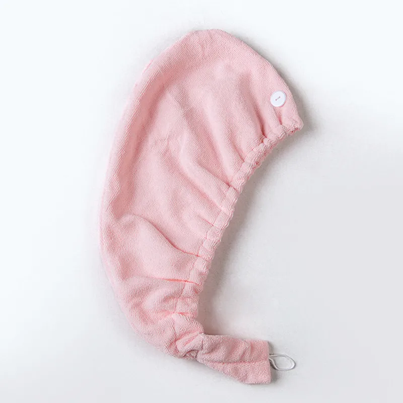 Белая женская сухая шапочка для волос супер-Впитывающее быстросохнущее