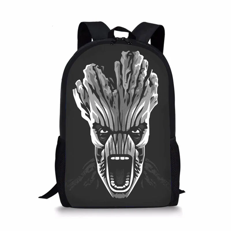 As picture ThiKin мультфильм I am Groot школьная сумка для подростков мальчиков детская крутая ортопедическая школьная сумка черный милый начальный ребенок книжные сумки - Цвет: As picture