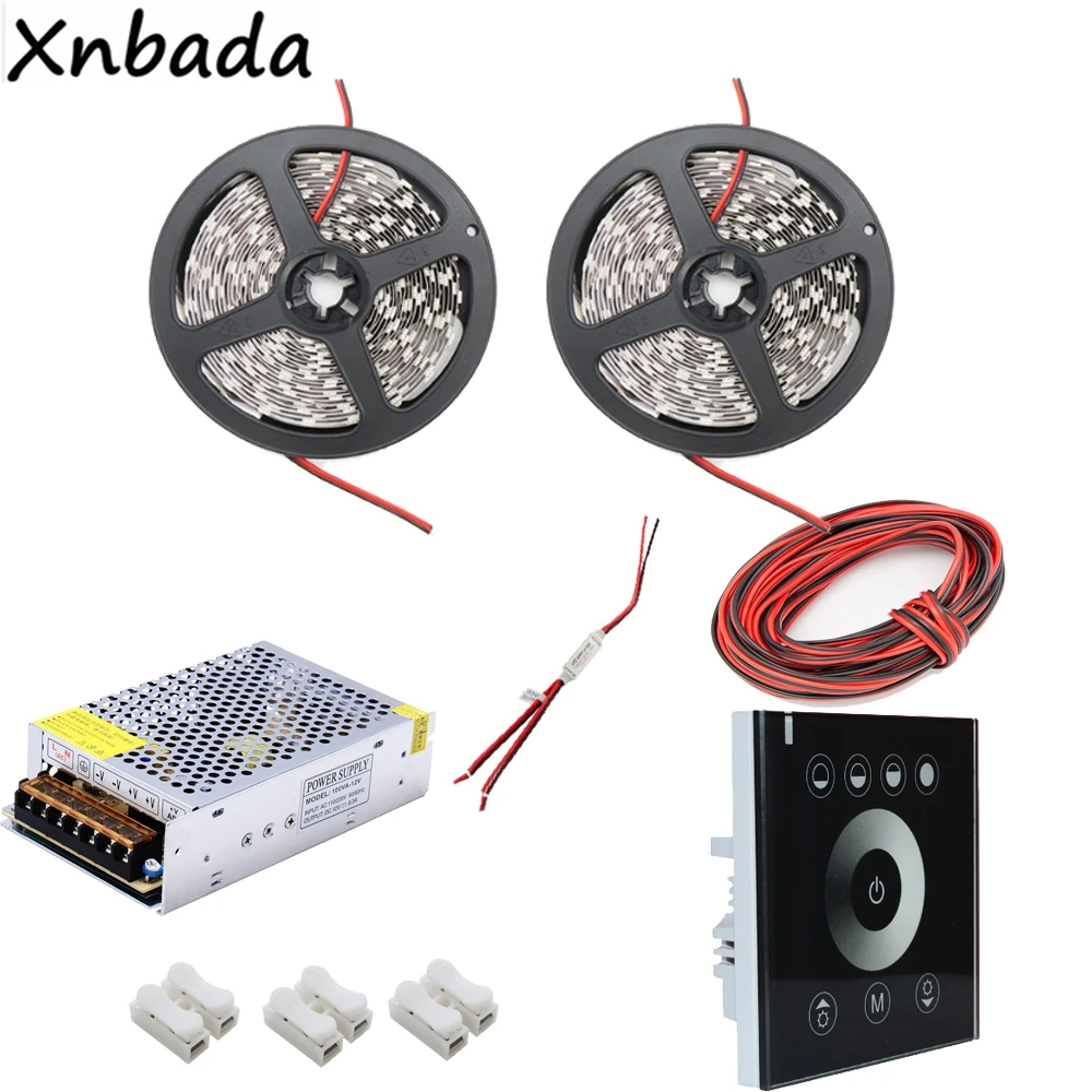 Светодиодная гибкая лента 5050SMD белый/теплый белый/синий/красный сенсорная панель