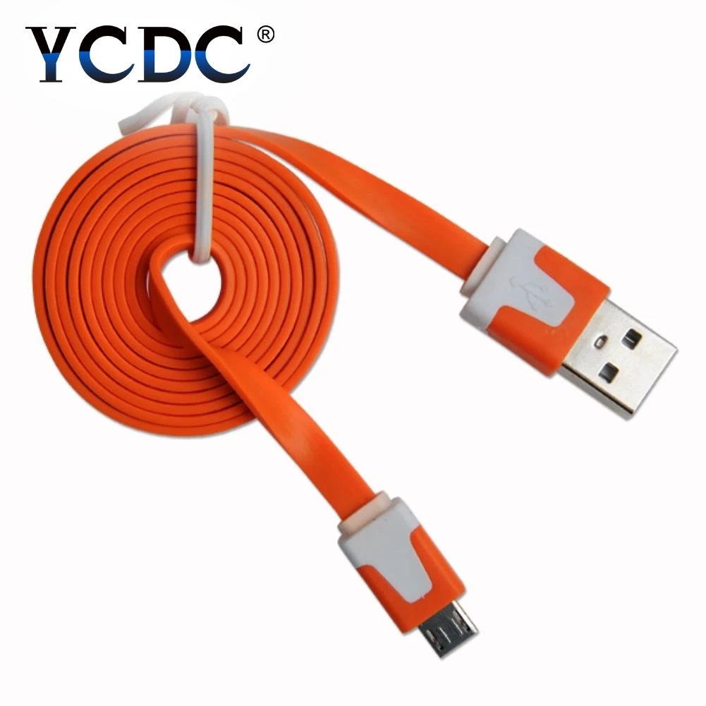 1 м прочный плоский usb-кабель для зарядки и передачи данных для телефонов samsung, htc, Xiaomi, lenovo, zte, huawei, Android скидка 53