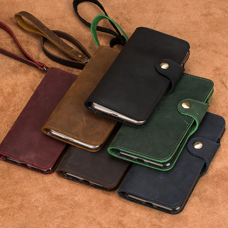 

Luxury brand mobile phone case leather retro clamshell leather handphone shell for VIVO X9 Plus handmade handphone shell