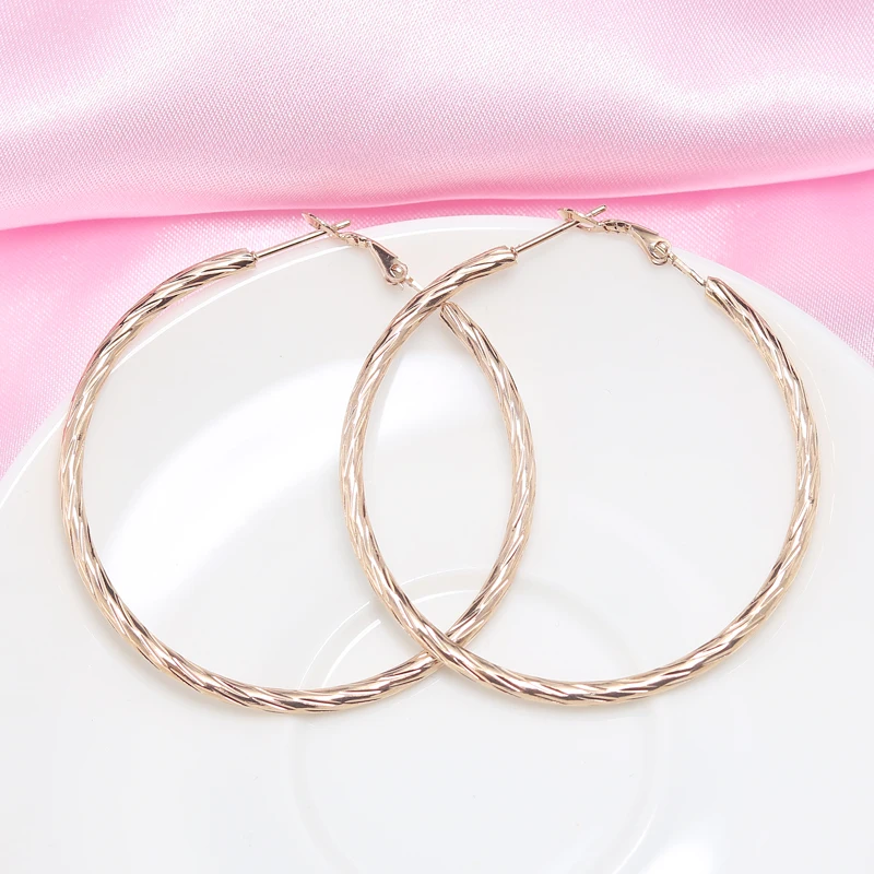 Innopes Золото Серебро Цвет круглые большие серьги кольца для женщин нержавеющая сталь трендовые ювелирные изделия серьги женские аксессуары