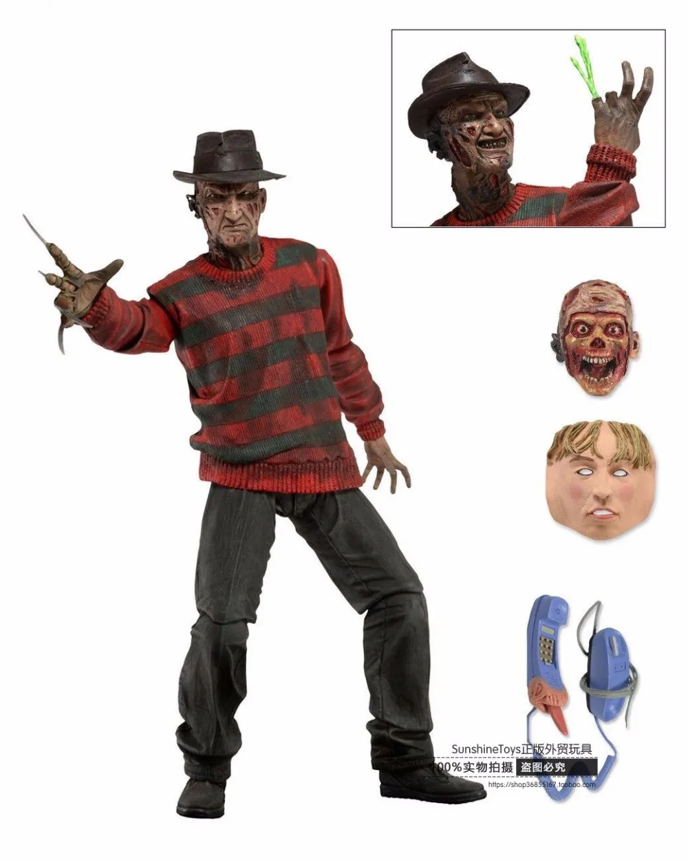 Детские игрушки привидение улица убийца 30-я годовщина модель Фредди Черная