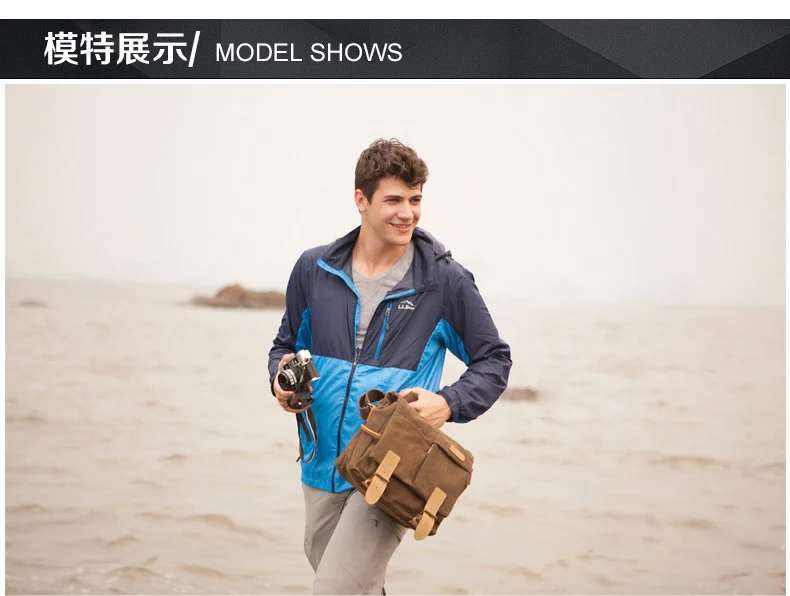 CADeN винтажная Водонепроницаемая холщовая кожаная окантовка DSLR SLR Противоударная сумка через плечо для камеры+ аксессуары