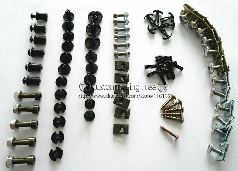 Hot Fairings screw bolt kit for CBR600F4i 2004- 2007 black fairing dag screws cbr600f4i 04- 07 coupling set | Автомобили и