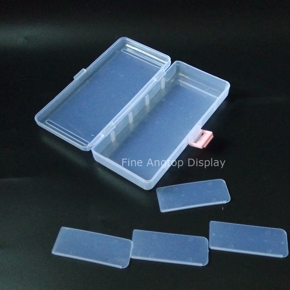 Plastic jewelry storage box with 5 dividers for bracelet organizer  jewelry beads packaging box