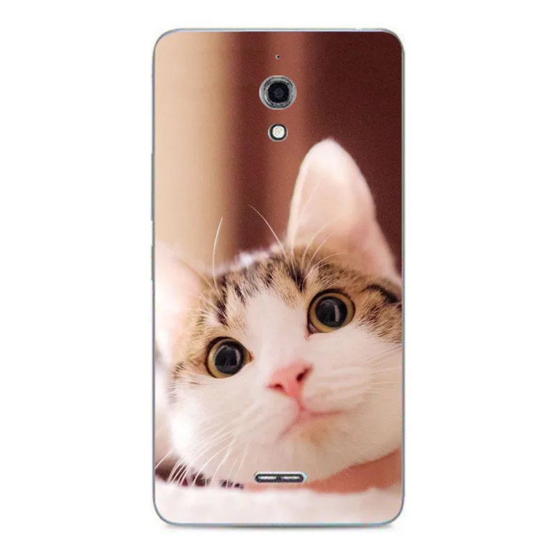 Чехол для телефона чехол Alcatel OneTouch Pixi 4 (6) 3G искусственный кошка сова Чехлы 8050 OT8050