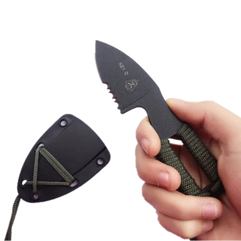 Мини-нож для подводного плавания key d походный Карманный ножны из АБС-пластика